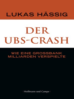 cover image of Der UBS-Crash